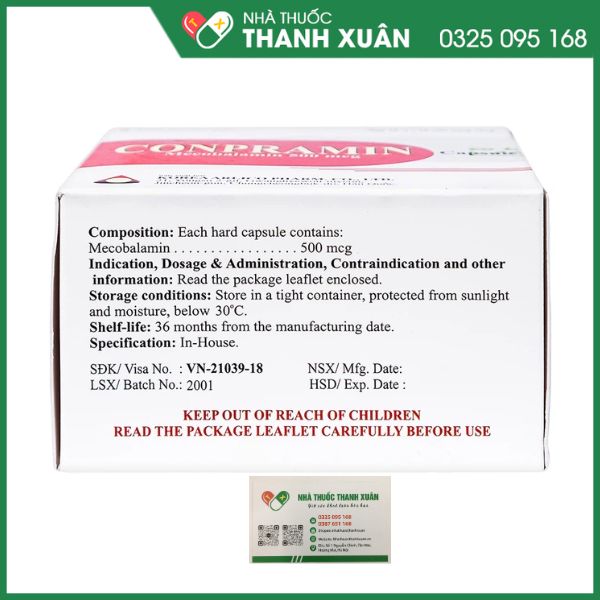 Conpramin capsule điều trị các bệnh lý thần kinh ngoại biên